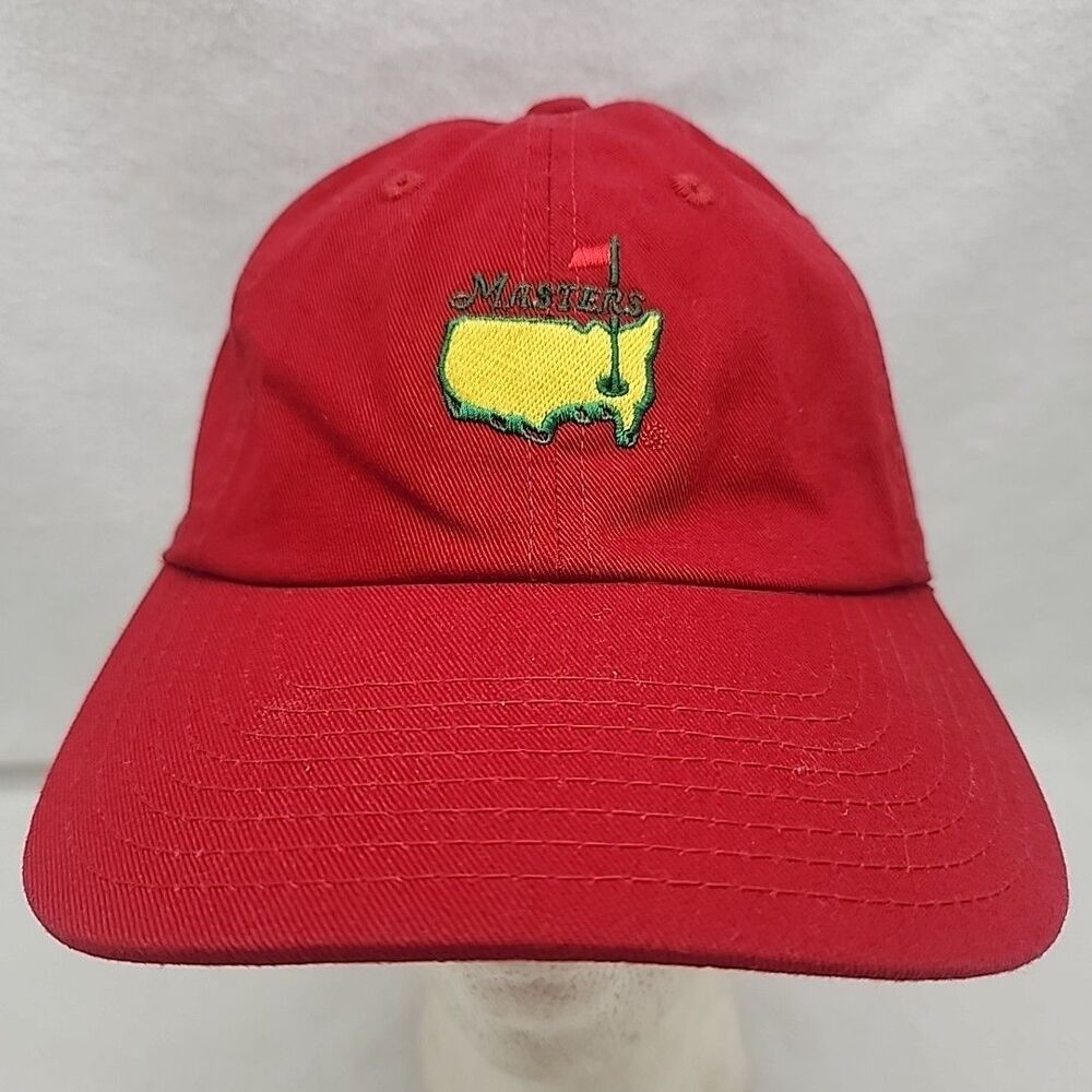 Cap Masters Hat Golf Red Strapback Adjustable American Needle Bangladesh Cotton